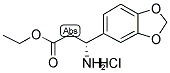 (R)-3-Amino-3-benzo[1,3]dioxol-5-yl-propionic acid ethyl ester HCl 结构式