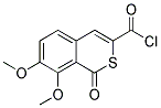 7,8-DIMETHOXY-1-OXO-1H-ISOTHIOCHROMENE-3-CARBONYL CHLORIDE 结构式