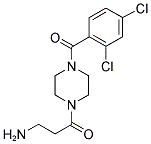 3-AMINO-1-[4-(2,4-DICHLORO-BENZOYL)-PIPERAZIN-1-YL]-PROPAN-1-ONE 结构式