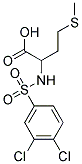 2-[[(3,4-DICHLOROPHENYL)SULFONYL]AMINO]-4-(METHYLTHIO)BUTANOIC ACID 结构式