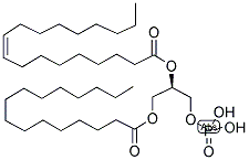 1-棕榈酰-2-油酰磷脂酸 结构式