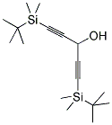1,5-二(叔丁基二甲基甲硅烷基)-1,4-戊二炔-3-醇 结构式