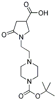 4-[2-(4-CARBOXY-2-OXO-PYRROLIDIN-1-YL)-ETHYL]-PIPERAZINE-1-CARBOXYLIC ACID TERT-BUTYL ESTER 结构式