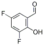 3,5-DIFLUORO-2-HYDROXYBENZALDEHYDE 结构式