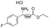 (R)-3-AMINO-3-(4-FLUORO-PHENYL)-PROPIONIC ACID ETHYL ESTER HCL 结构式