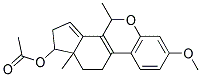 (1S)-7-Methoxy-4,11a-dimethyl-1,2,4,10,11,11a-hexahydroindeno[4,5-c]chromen-1-yl acetate 结构式