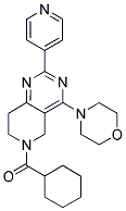 CYCLOHEXYL-(4-MORPHOLIN-4-YL-2-PYRIDIN-4-YL-7,8-DIHYDRO-5H-PYRIDO[4,3-D]PYRIMIDIN-6-YL)-METHANONE 结构式