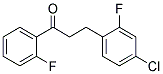 3-(4-CHLORO-2-FLUOROPHENYL)-2'-FLUOROPROPIOPHENONE 结构式