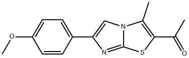 1-(6-(4-甲氧基苯基)-3-甲基咪唑并[2,1-B]噻唑-2-基)乙-1-酮 结构式