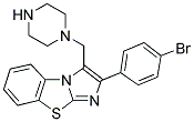 2-(4-BROMO-PHENYL)-3-PIPERAZIN-1-YLMETHYL-BENZO[D]IMIDAZO[2,1-B]THIAZOLE 结构式