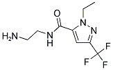 2-ETHYL-5-TRIFLUOROMETHYL-2 H-PYRAZOLE-3-CARBOXYLIC ACID (2-AMINO-ETHYL)-AMIDE 结构式