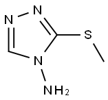 3-(METHYLSULFANYL)-4H-1,2,4-TRIAZOL-4-AMINE 结构式