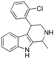 4-(2-CHLOROPHENYL)-1-METHYL-2,3,4,9-TETRAHYDRO-1H-BETA-CARBOLINE 结构式