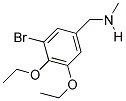 1-(3-Bromo-4,5-diethoxyphenyl)-N-methylmethanamine 结构式