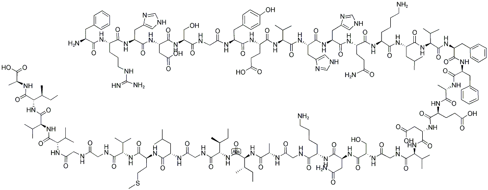 BETA-AMYLOID (4-42) 结构式