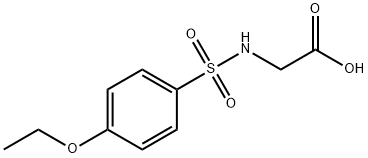 (4-ETHOXY-BENZENESULFONYLAMINO)-ACETIC ACID 结构式