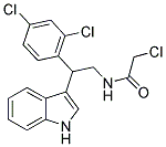 2-CHLORO-N-[2-(2,4-DICHLOROPHENYL)-2-(1H-INDOL-3-YL)ETHYL]ACETAMIDE 结构式