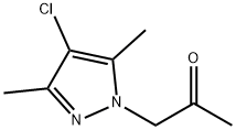 1-(4-氯-3,5-二甲基-1H-吡唑-1-基)丙-2-酮 结构式