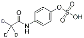 N-[4-(磺基氧基)苯基]乙酰胺-2,2,2-D<SUB>3</SUB> 结构式
