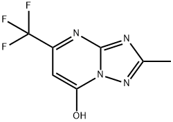 2-METHYL-5-(TRIFLUOROMETHYL)[1,2,4]TRIAZOLO[1,5-A]PYRIMIDIN-7-OL 结构式