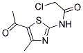 N-(5-ACETYL-4-METHYL-1,3-THIAZOL-2-YL)-2-CHLOROACETAMIDE 结构式