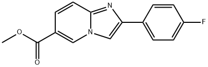 2-(4-氟苯基)咪唑并[2,1-F]吡啶-6-羧酸甲酯 结构式