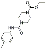ETHYL 4-(N-(4-METHYLPHENYL)CARBAMOYL)PIPERAZINECARBOXYLATE 结构式