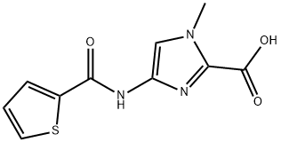 1-甲基-4-(噻吩-2-甲酰胺基)-1H-咪唑-2-羧酸 结构式