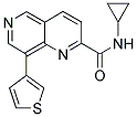 N-CYCLOPROPYL-8-THIEN-3-YL-1,6-NAPHTHYRIDINE-2-CARBOXAMIDE 结构式