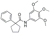 (PHENYLCYCLOPENTYL)-N-(3,4,5-TRIMETHOXYPHENYL)FORMAMIDE 结构式