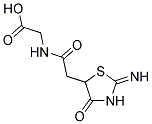 ([(2-IMINO-4-OXO-1,3-THIAZOLIDIN-5-YL)ACETYL]AMINO)ACETIC ACID 结构式