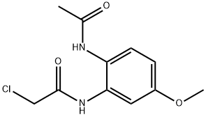 N-(2-ACETYLAMINO-5-METHOXY-PHENYL)-2-CHLORO-ACETAMIDE 结构式