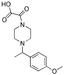 (4-[1-(4-METHOXYPHENYL)ETHYL]PIPERAZIN-1-YL)(OXO)ACETIC ACID 结构式