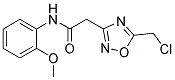 2-(5-(氯甲基)-1,2,4-噁二唑-3-基)-N-(2-甲氧基苯基)乙酰胺 结构式