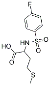 2-[[(4-FLUOROPHENYL)SULFONYL]AMINO]-4-(METHYLTHIO)BUTANOIC ACID 结构式