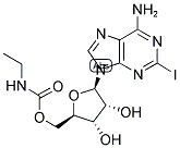 2-IODO-5'-ETHYLCARBOXAMIDOADENOSINE 结构式