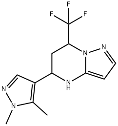 5-(1,5-二甲基-1H-吡唑-4-基)-7-(三氟甲基)-4,5,6,7-四氢吡唑并[1,5-A]嘧啶 结构式
