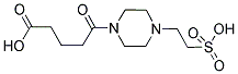 5-OXO-5-[4-(2-SULFOETHYL)PIPERAZIN-1-YL]PENTANOIC ACID 结构式