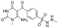 6-AMINO-5-(4-SULFONAMIDOBENZOYL)-N-(METHYLAMINO)-1-METHYLURACIL 结构式