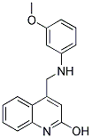 4-[(3-METHOXY-PHENYLAMINO)-METHYL]-QUINOLIN-2-OL 结构式