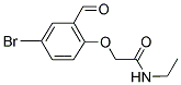 2-(4-BROMO-2-FORMYLPHENOXY)-N-ETHYLACETAMIDE 结构式