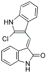 3-(2-CHLORO-3-INDOLYLMETHYLENE)-1,3-DIHYDROINDOL-2-ONE 结构式