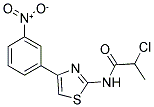 2-CHLORO-N-[4-(3-NITRO-PHENYL)-THIAZOL-2-YL]-PROPIONAMIDE 结构式