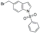 1-PHENYLSULFONYL-5-BROMOMETHYLINDOLE 结构式