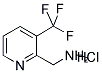 C-(3-TRIFLUOROMETHYL-PYRIDIN-2-YL)METHYLAMINE HYDROCHLORIDE 结构式