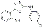 (3-(2-AMINOPHENYL)(2,4,5-OXADIAZOLYL))(4-CHLOROPHENYL)AMINE 结构式