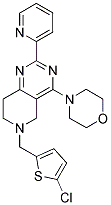 6-(5-CHLORO-THIOPHEN-2-YLMETHYL)-4-MORPHOLIN-4-YL-2-PYRIDIN-2-YL-5,6,7,8-TETRAHYDRO-PYRIDO[4,3-D]PYRIMIDINE 结构式