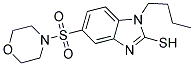 1-BUTYL-5-(MORPHOLINE-4-SULFONYL)-1H-BENZOIMIDAZOLE-2-THIOL 结构式