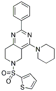 2-PHENYL-4-PIPERIDIN-1-YL-6-(THIOPHENE-2-SULFONYL)-5,6,7,8-TETRAHYDRO-PYRIDO[4,3-D]PYRIMIDINE 结构式