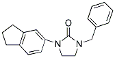 1-BENZYL-3-(2,3-DIHYDRO-1H-INDEN-5-YL)IMIDAZOLIDIN-2-ONE 结构式